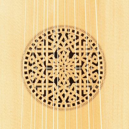Muzikkon Renaissance Lute 8 Course Deluxe Main Gauche Après Hieber