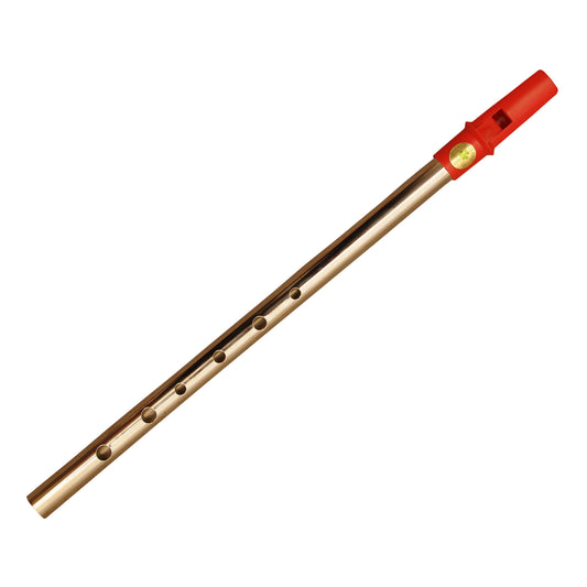 Clare Irish Tin Whistle in D Nickel Red