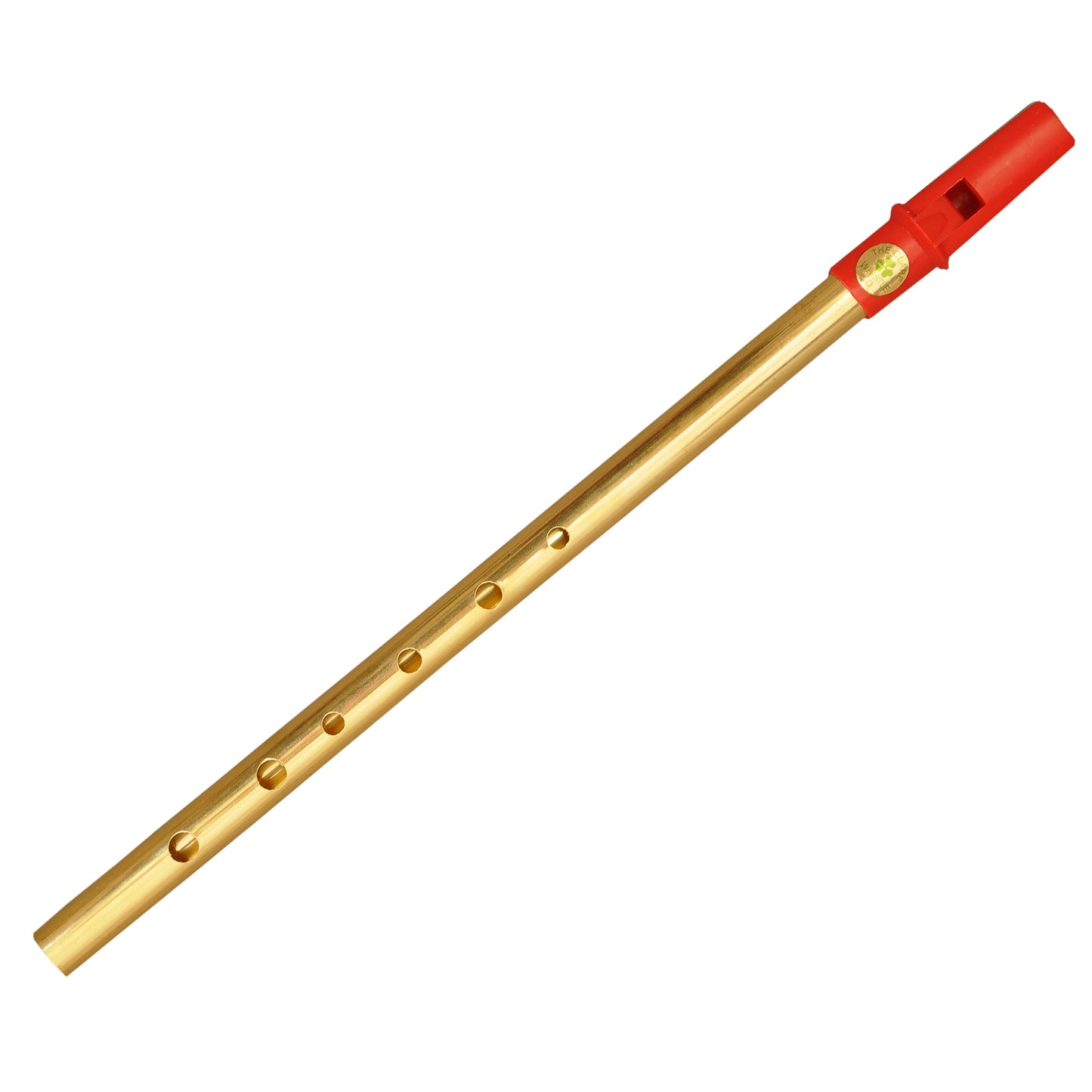 Clare Irish Tin Whistle in D Brass Red