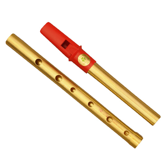 Clare Irish Tin Whistle 2 Part in D Brass Red