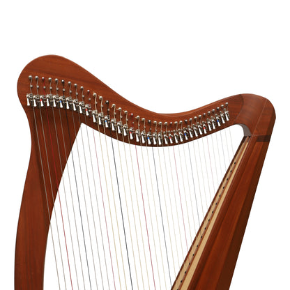 Muzikkon 36 String Ard Ri Harp Mahogany