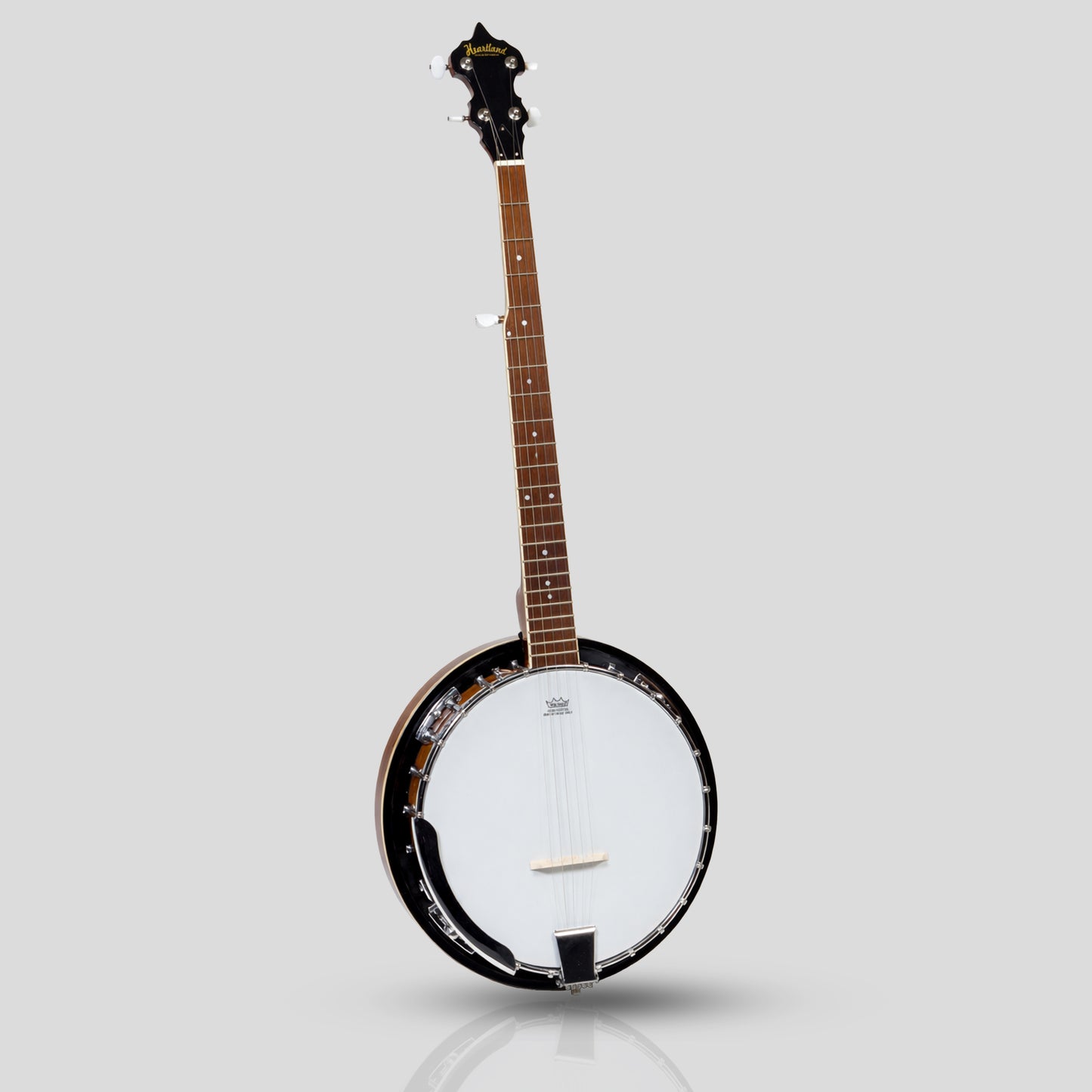 Banjo irlandais Heartland 5 cordes 24 support avec dos solide fermé et accordeur 5e engrené