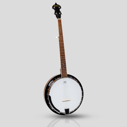 Banjo irlandais Heartland 5 cordes 24 support avec dos solide fermé et accordeur 5e engrené