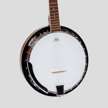 Banjo irlandais Heartland 5 cordes 24 support avec dos solide fermé et accordeur 5e engrené