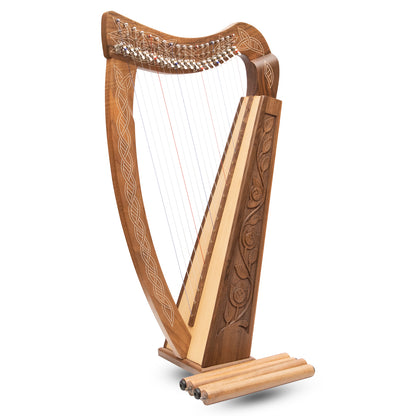 19 String Boru Harp Walnut