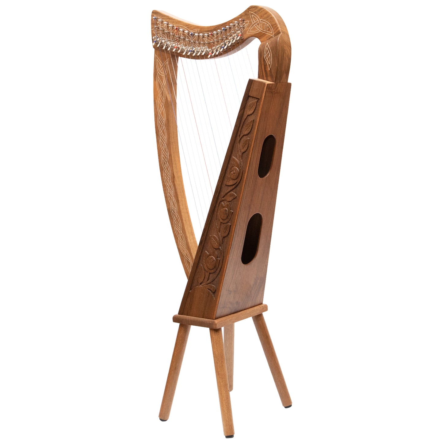 19 String Boru Harp Walnut