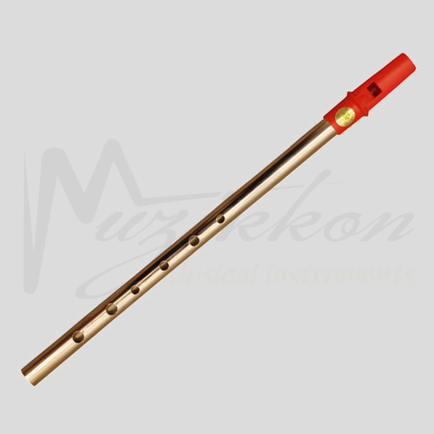 Clare Irish Tin Whistle In D Nickel Red