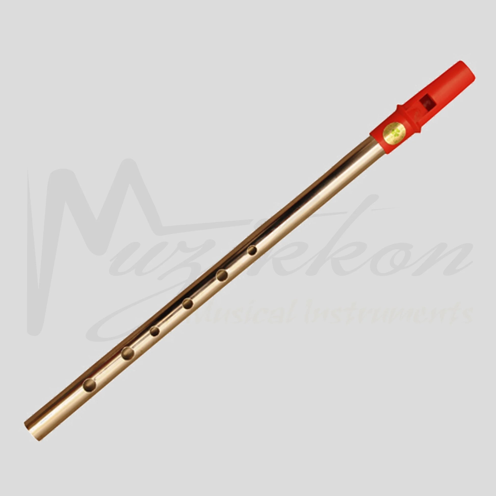 Clare Irish Tin Whistle In D Nickel Red