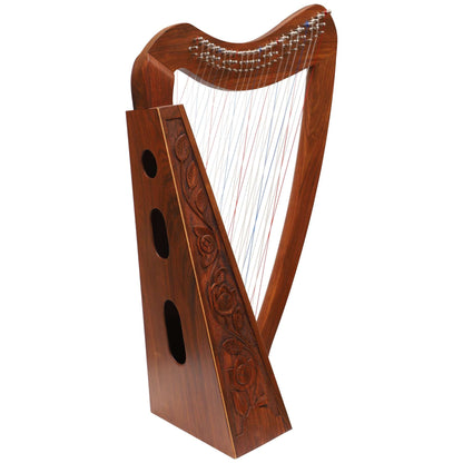 Cross Strung Harp, 38 String Rosewood