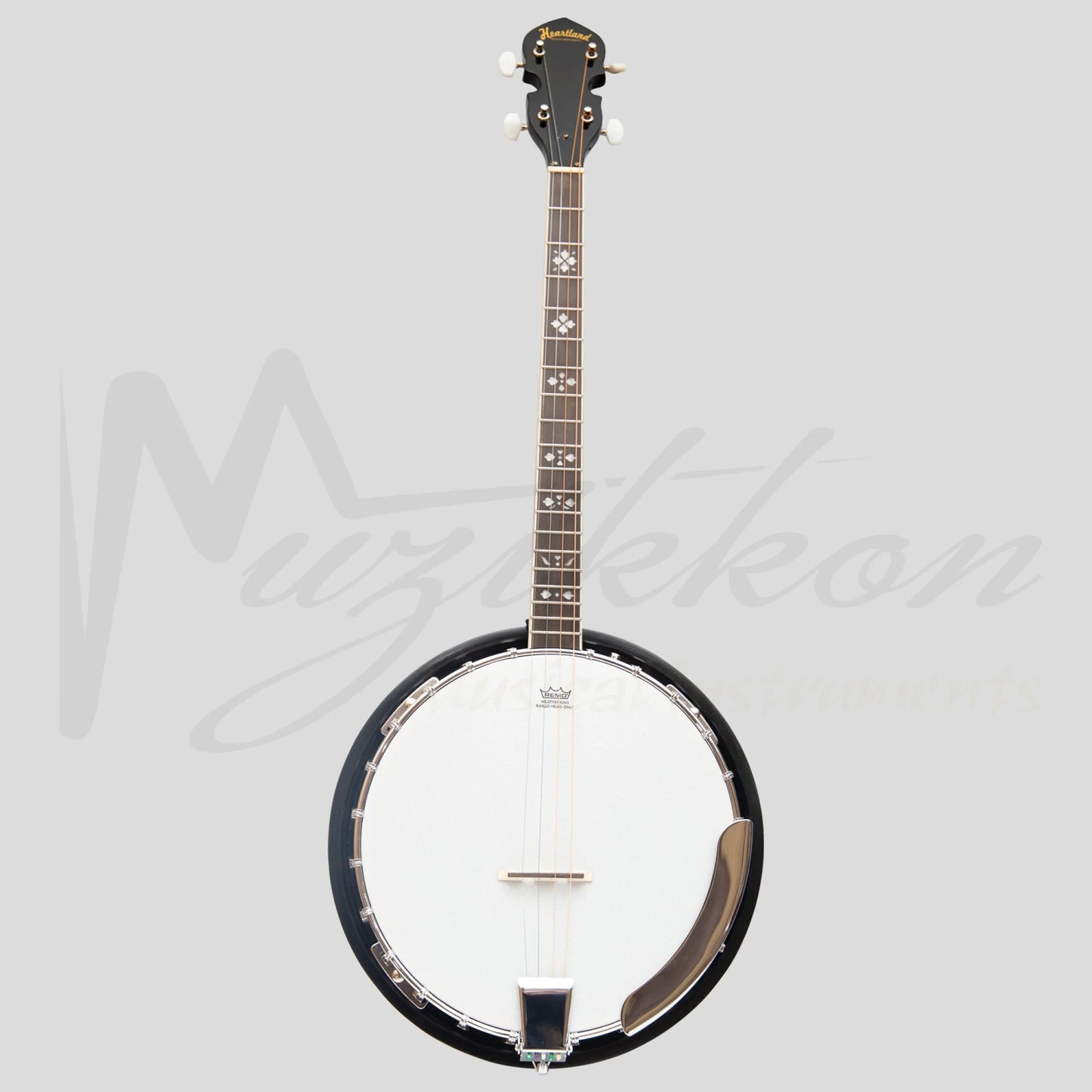 Heartland 4 String 19 Fret Irish Tenor Banjo Left Handed Player Series With Closed Solid Back