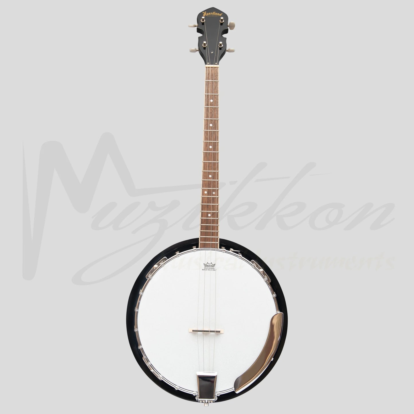Heartland 4 String Banjo 19 Frets Irish Tenor Left Handed 24 Bracket With Closed Solid Back