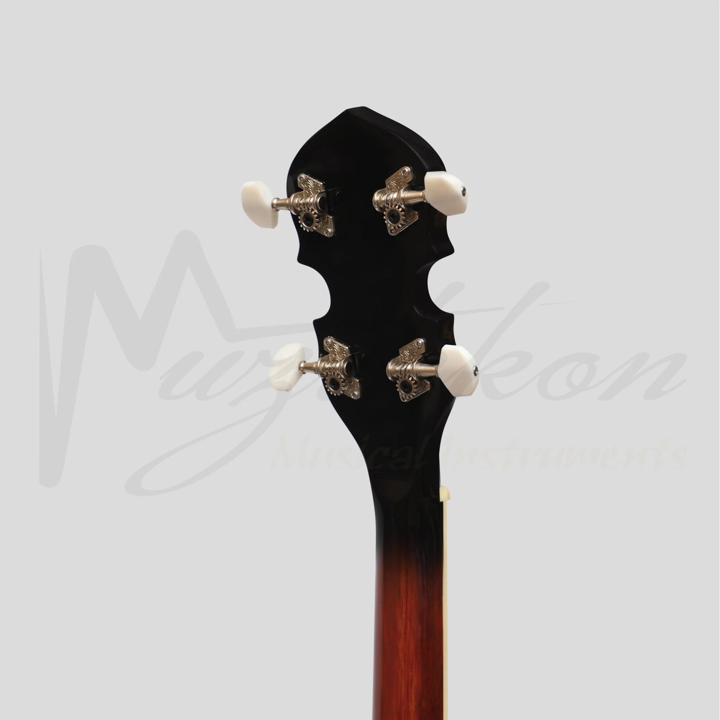 Heartland 4 String Banjo Closed Solid Back 17 Fret Left Handed Irish Tenor Short Scale