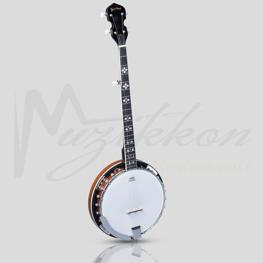 Heartland 5 String Irish Banjo Player Series 24 Bracket With Closed Solid Back Sunburst Finish