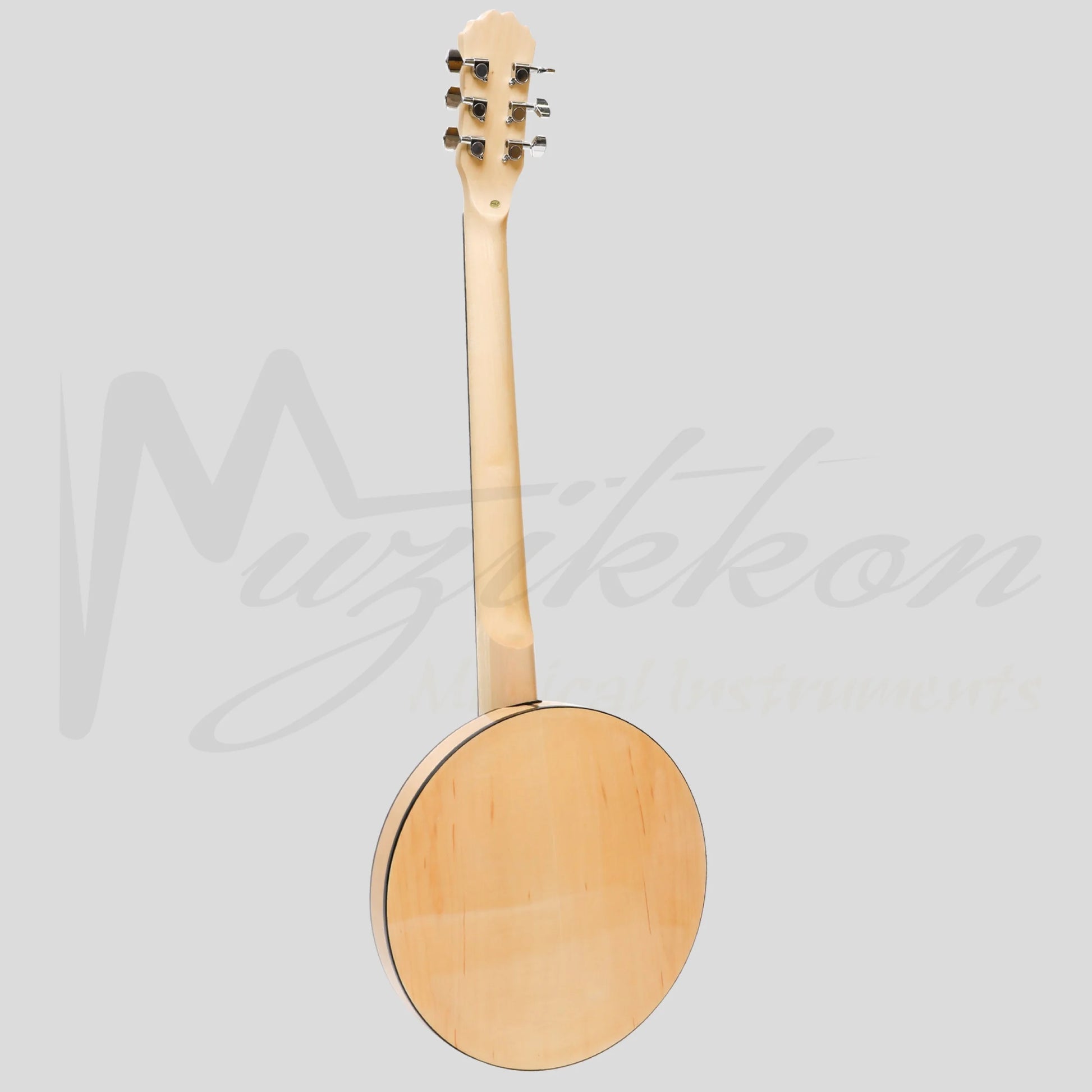 Heartland 6 String Deluxe Irish Banjo 24 Bracket With Closed Solid Back Maple Finish