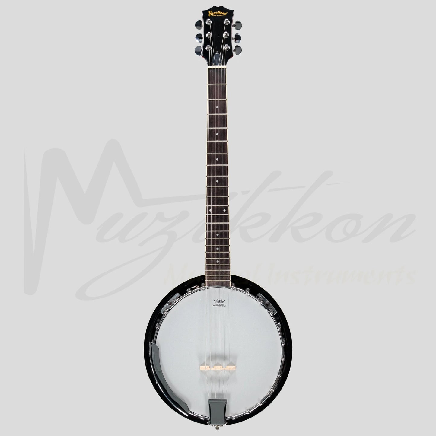 Heartland 6 String Guitar Banjo Solid Back Irish Banjo
