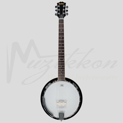 Heartland 6 String Guitar Banjo Solid Back Irish Banjo