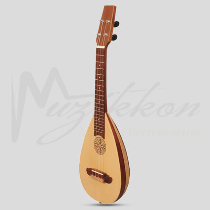 Heartland Baroque Ukulele 4 String Concert Variegated Rosewood And Lacewood