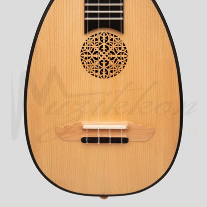Heartland Baroque Ukulele 4 String Concert Variegated Walnut And Lacewood