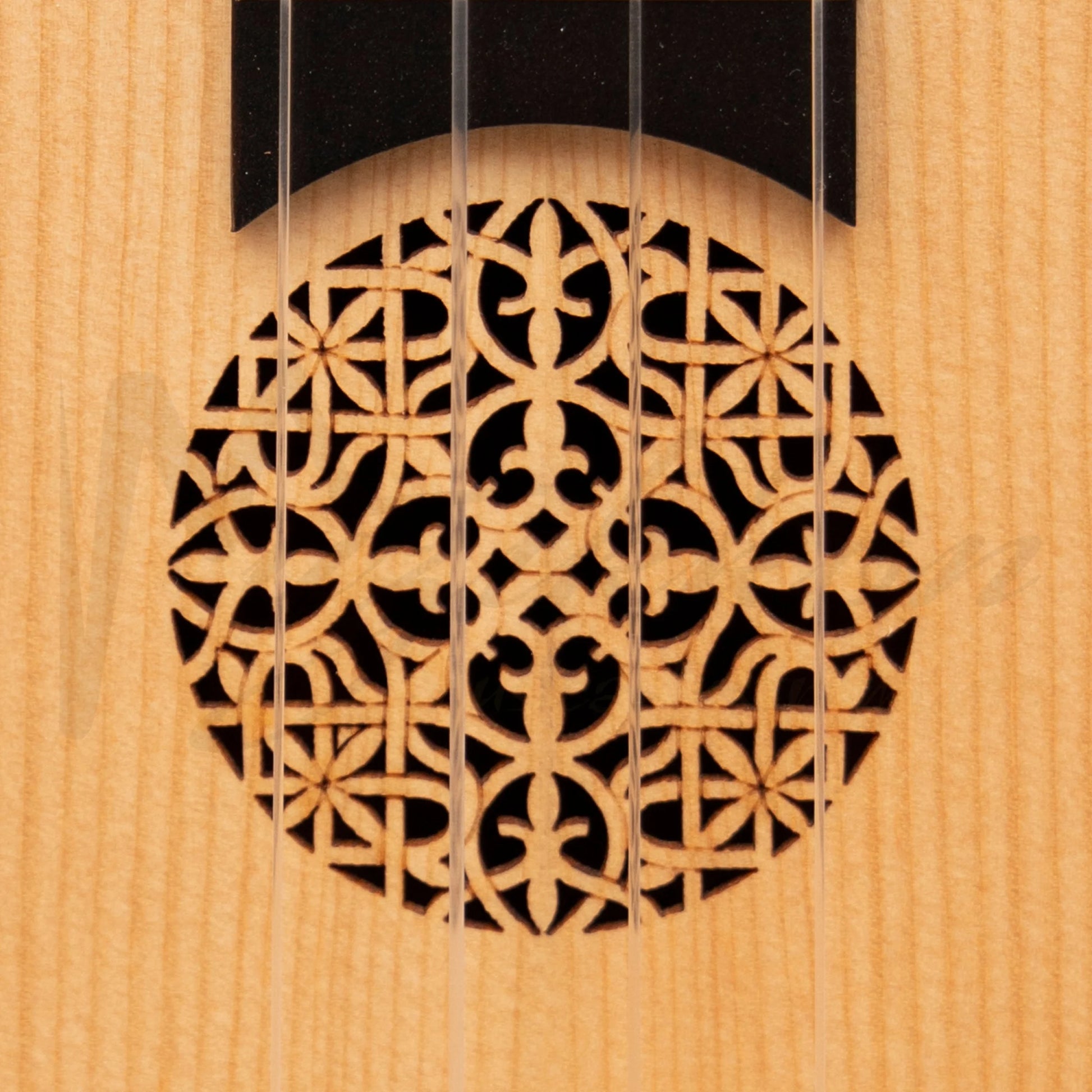 Heartland Baroque Ukulele 4 String Concert Variegated Walnut And Lacewood