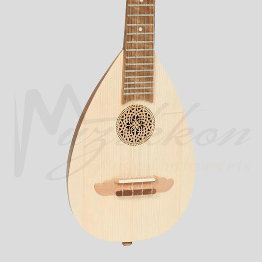 Heartland Baroque Ukulele 4 String Soprano Variegated Walnut And Lacewood