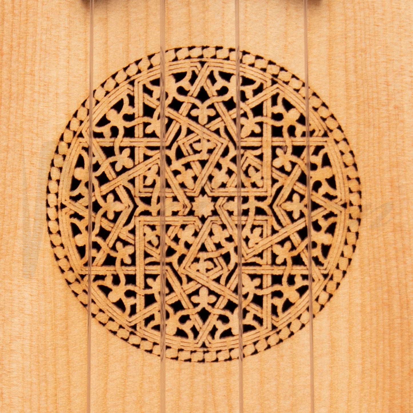 Heartland Baroque Ukulele 4 String Tenor Variegated Walnut And Lacewood