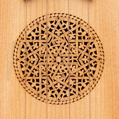 Heartland Baroque Ukulele 4 String Tenor Variegated Walnut And Lacewood