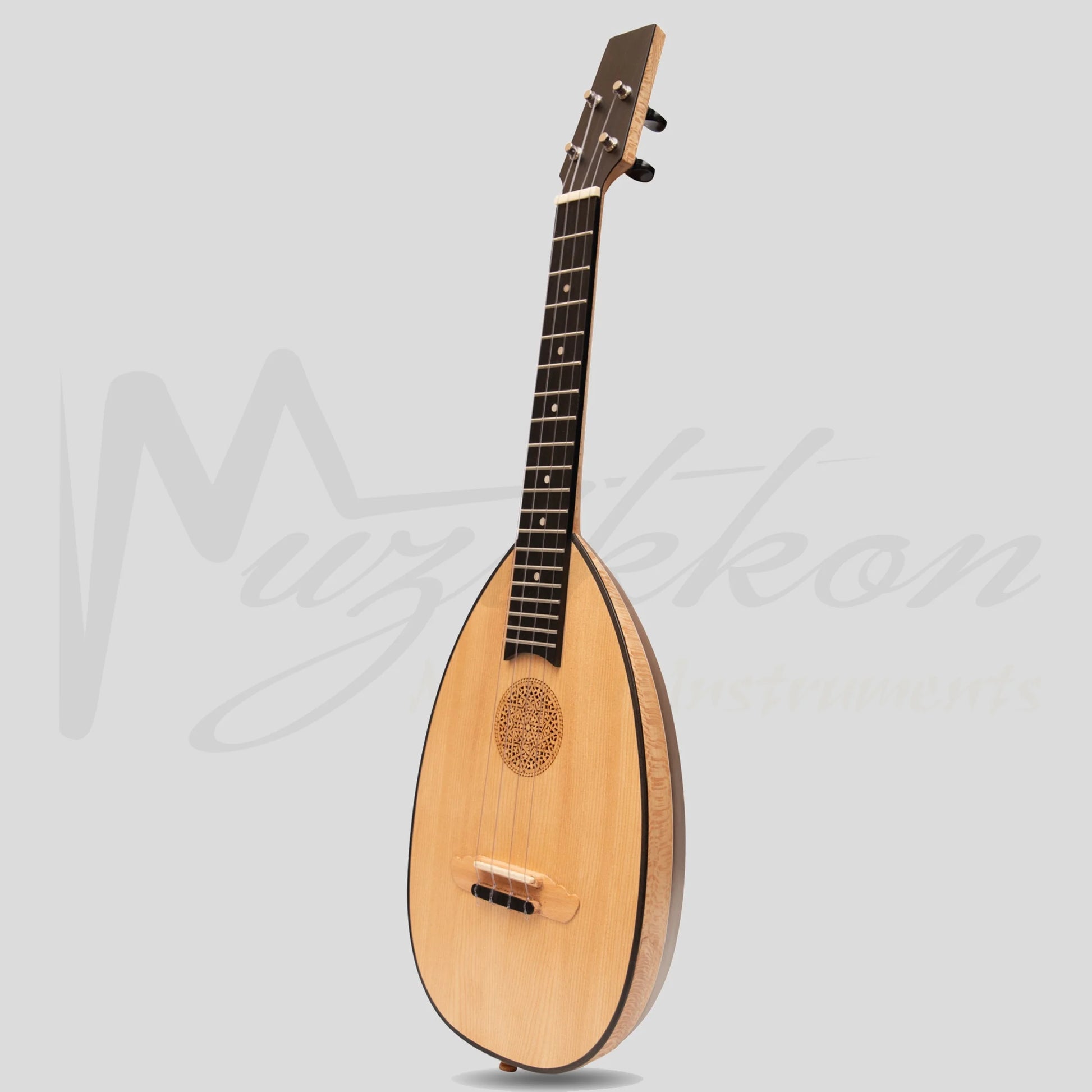 Heartland Baroque Ukulele 4 String Tenor Variegated Walnut And Lacewood