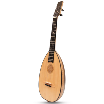 Heartland Baroque Ukulele, 4 String Tenor Variegated Rosewood and Lacewood