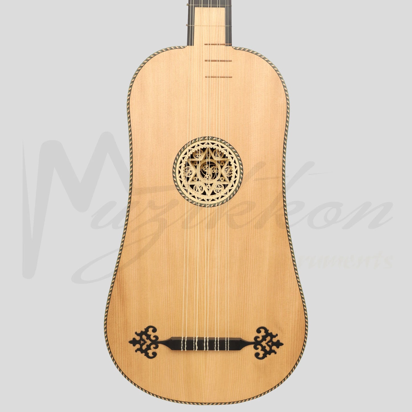 Heartland Sellas Baroque Guitar 5 Course Variegated Walnut Ebony