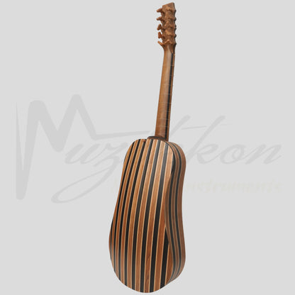 Heartland Sellas Baroque Guitar 5 Course Variegated Walnut Ebony
