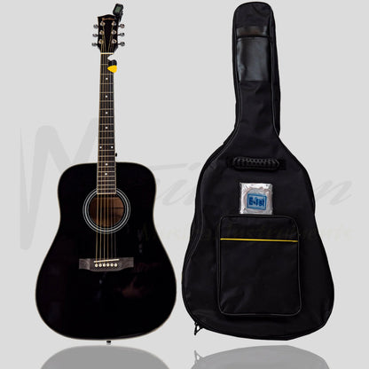 Heartland Spirit Dreadnought Steel String Guitar Kit Black