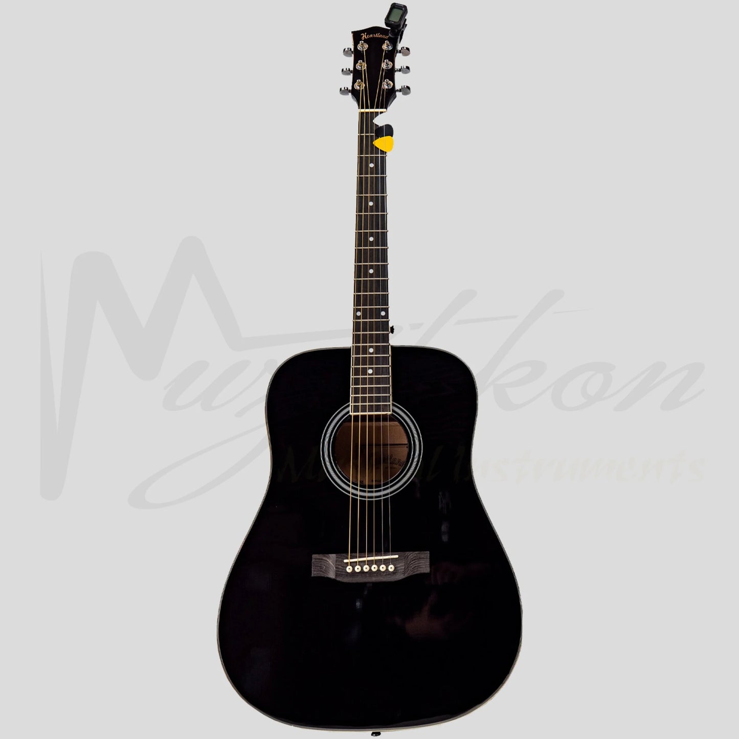 Heartland Spirit Dreadnought Steel String Guitar Kit Black