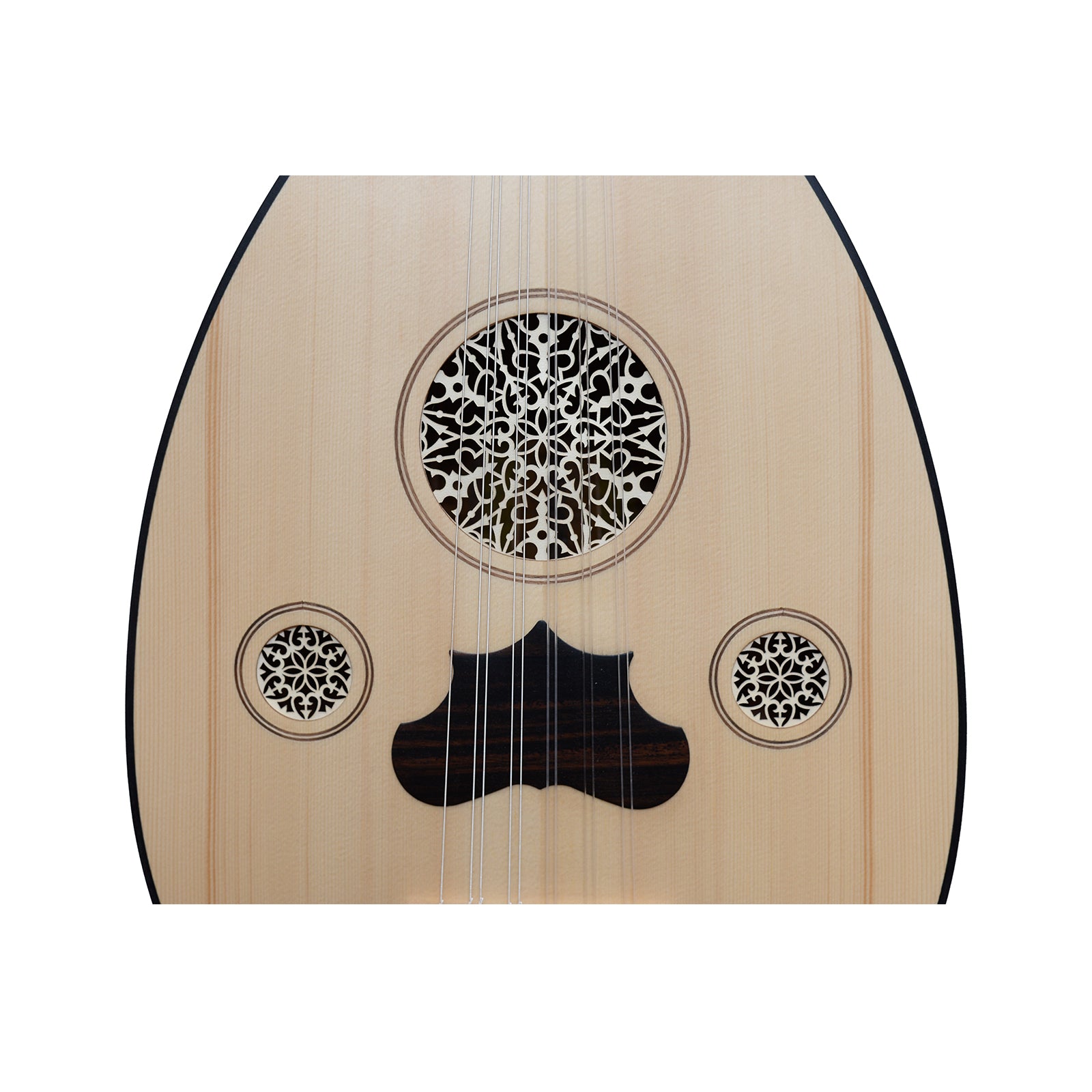 Turkish Oud Lettering strings-oud-Heartland Turkish Oud, 11 Strings Variegated Lacewood ...