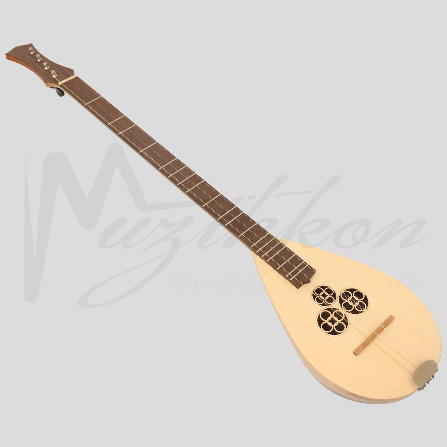 Heartland Wildwood Dulcimer Banjo 4 String Variegated Walnut Lacewood