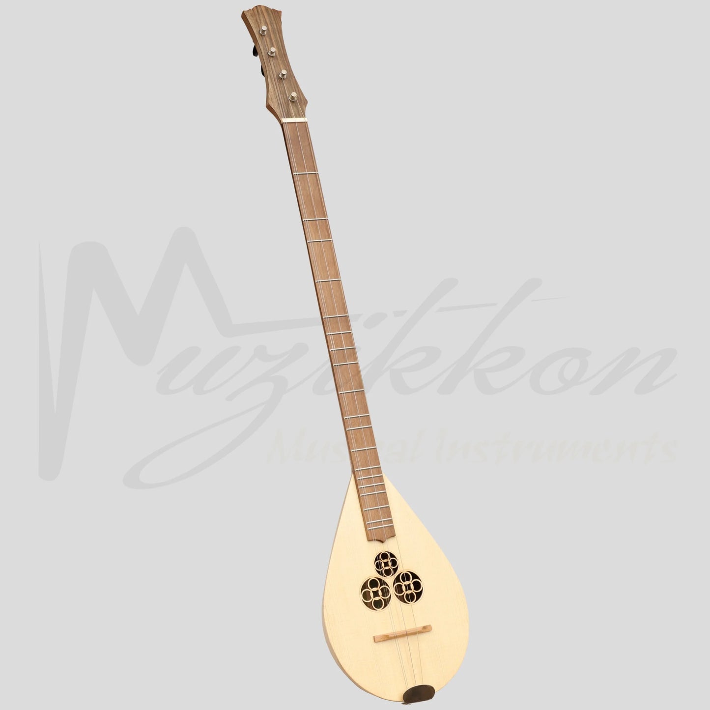 Heartland Wildwood Dulcimer Banjo 4 String Variegated Walnut Lacewood Left Hand