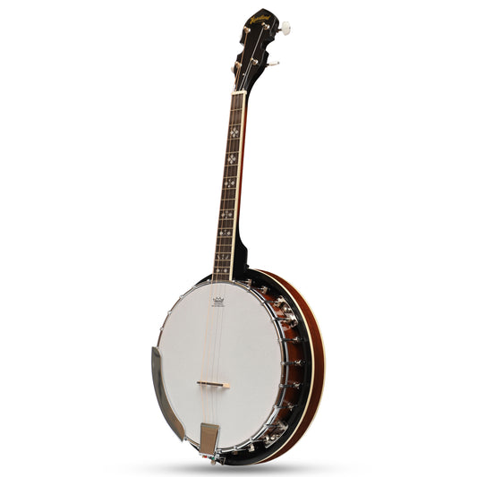 Heartland 4 String 17 Fret Irish Tenor Banjo Player Series with Closed Solid Back Sunburst Finish