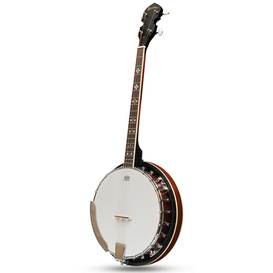 Heart land 4 String 19 Fret Irish Tenor Banjo Player Series mit Closed Solid Back Sunburst Finish