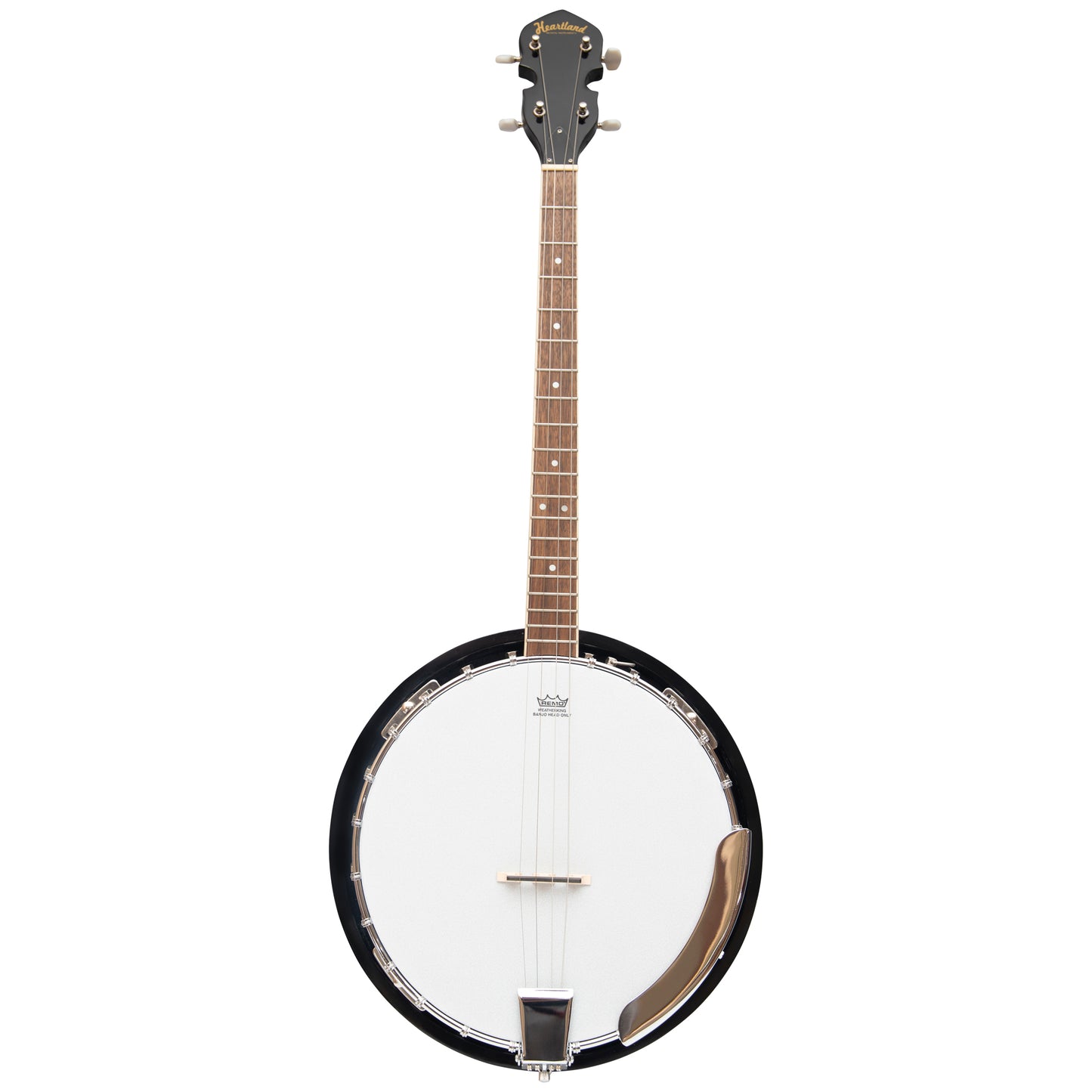Heartland 4 String Banjo 19 Frets Irish Tenor Banjo Left Handed 24 Bracket With Closed Solid Back