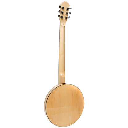 Heartland 6 String Deluxe Irish Banjo Left Handed 24 Bracket mit geschlossenem Solid Back Maple Finish