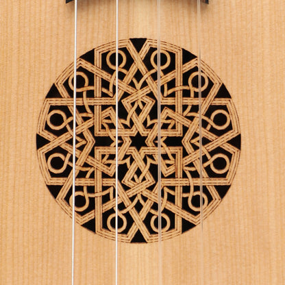 Heartland Baroque Ukulele, 4 String Baritone Variegated Walnut And Lacewood