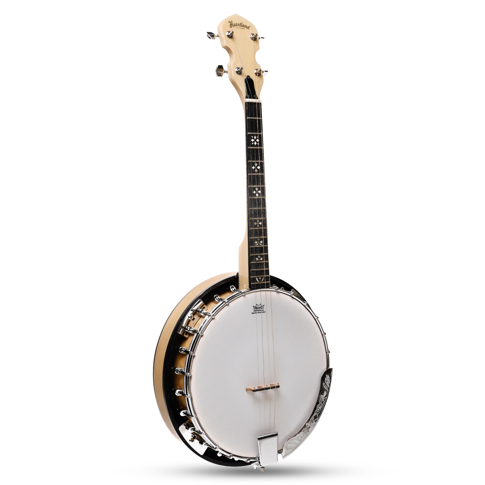 Heartland Deluxe Irish Tenor Banjo 17 Frets Left Handed 24 Bracket heartland-deluxe-irish-tenor-banjo-17-frets-left-handed-24-bracket