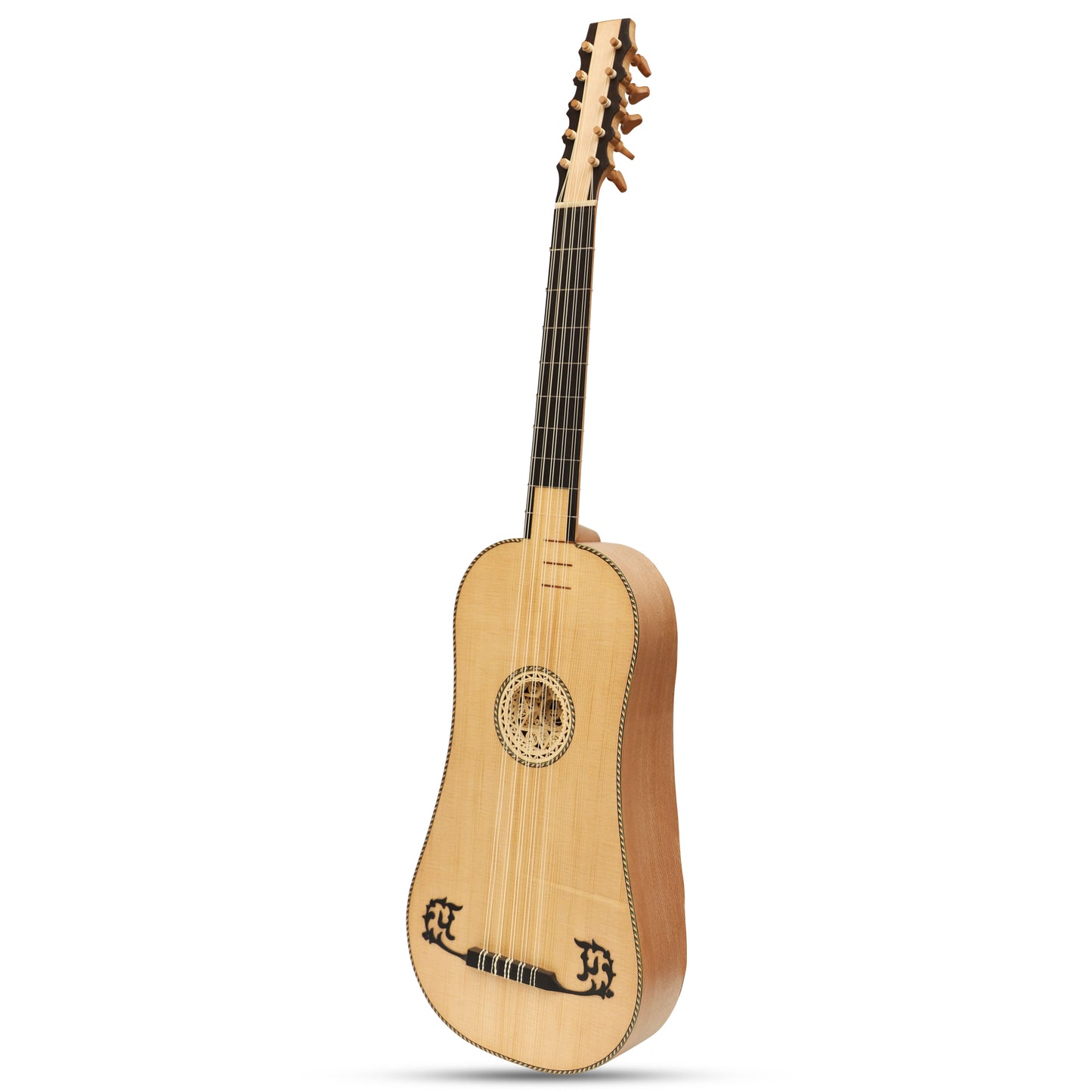Heartland Sellas Baroque Guitar, 5 Course Lacewood