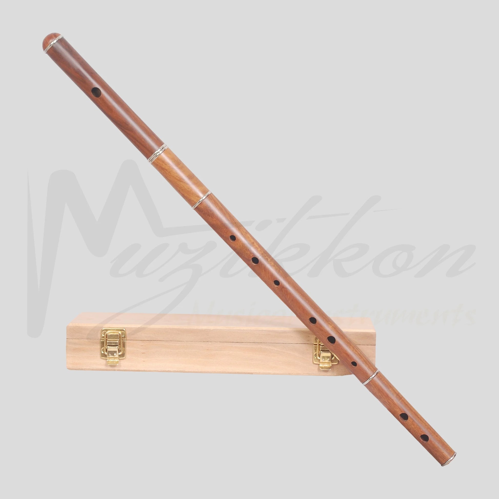Irish Flute D Tune Rosewood With Tuning Slide With Wooden Case