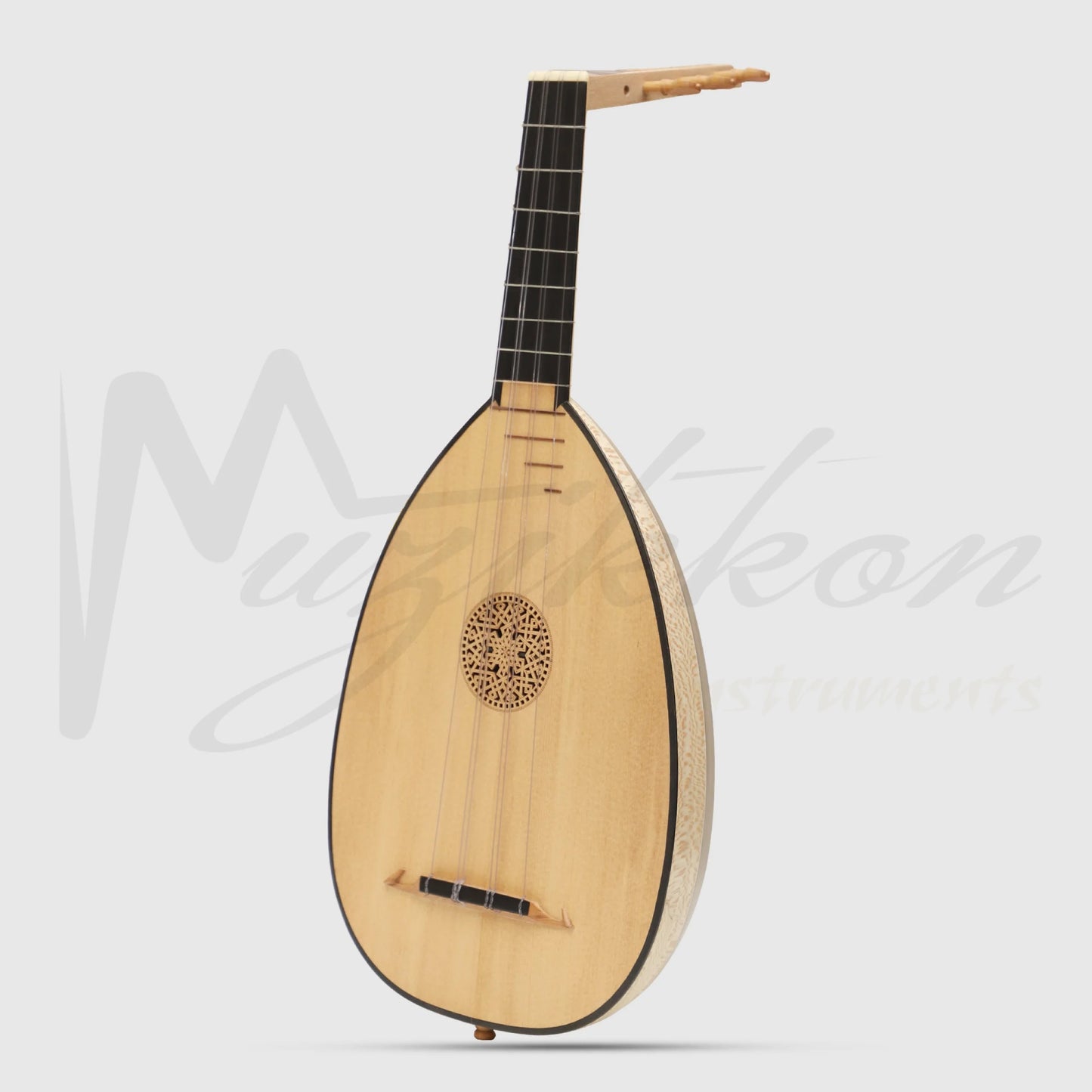 Lute Ukulele 6 Strings Tenor Variegated Lacewood Walnut