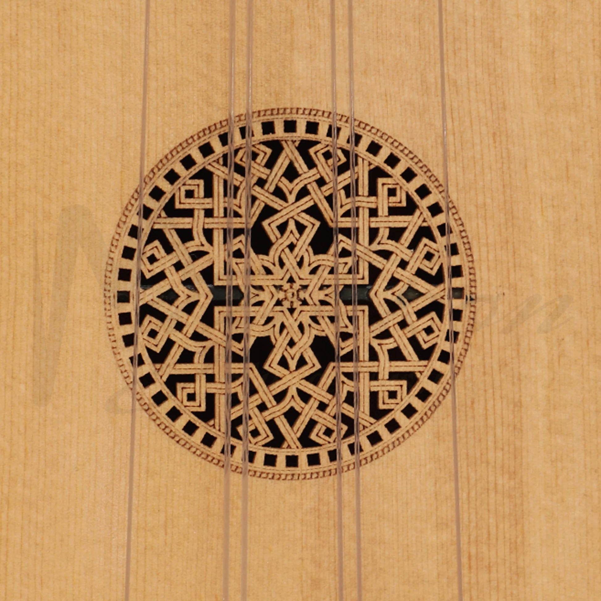 Lute Ukulele 6 Strings Tenor Variegated Lacewood Walnut