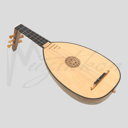 Lute Ukulele 6 Strings Tenor Walnut