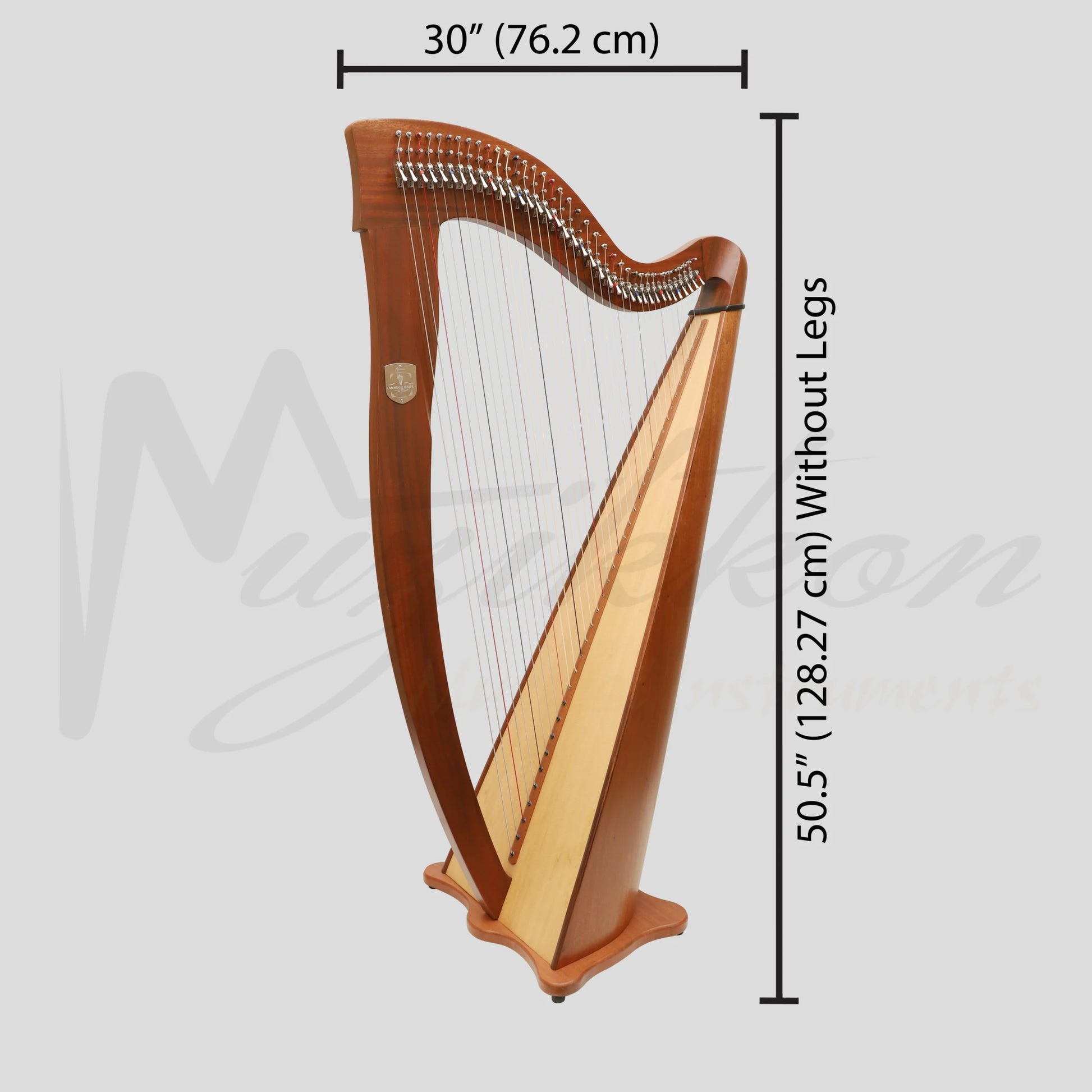Mchugh Ayra Harp 38 Strings Mahogany
