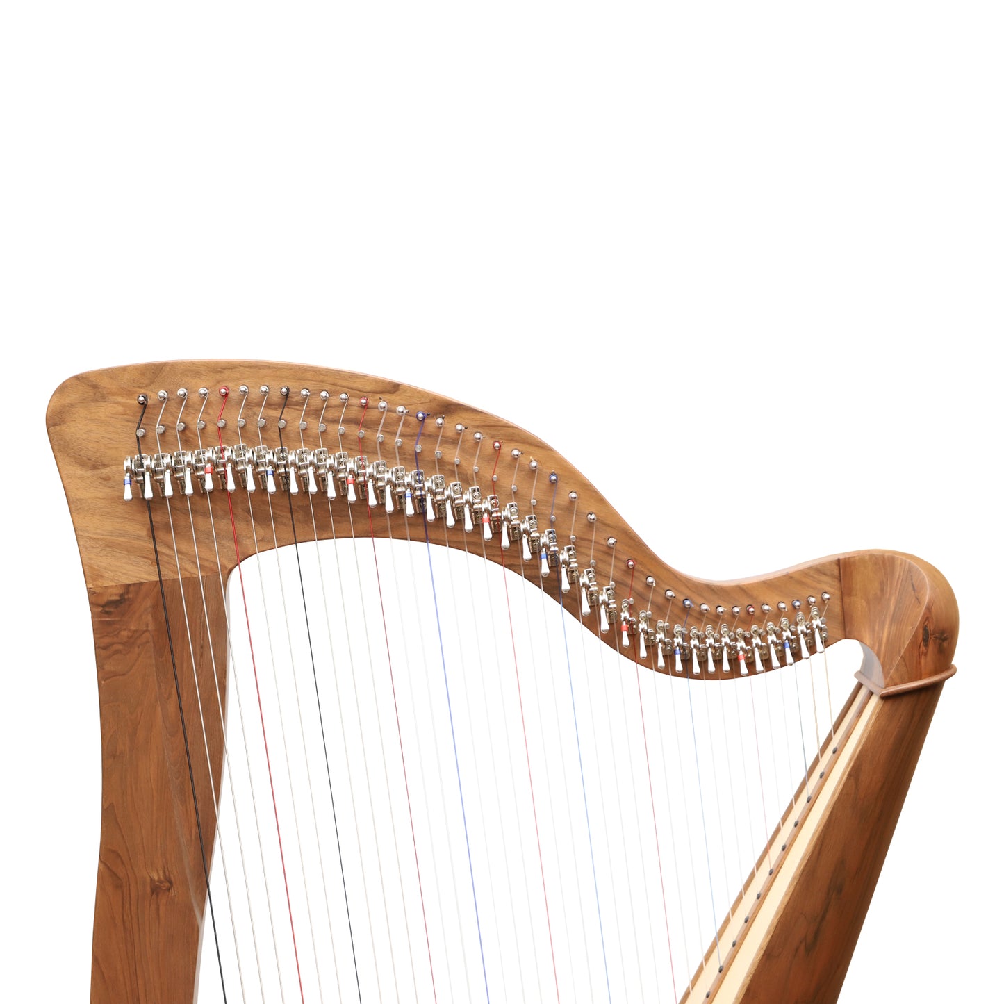 McHugh Harp 38 Strings Walnut Wood Round Back