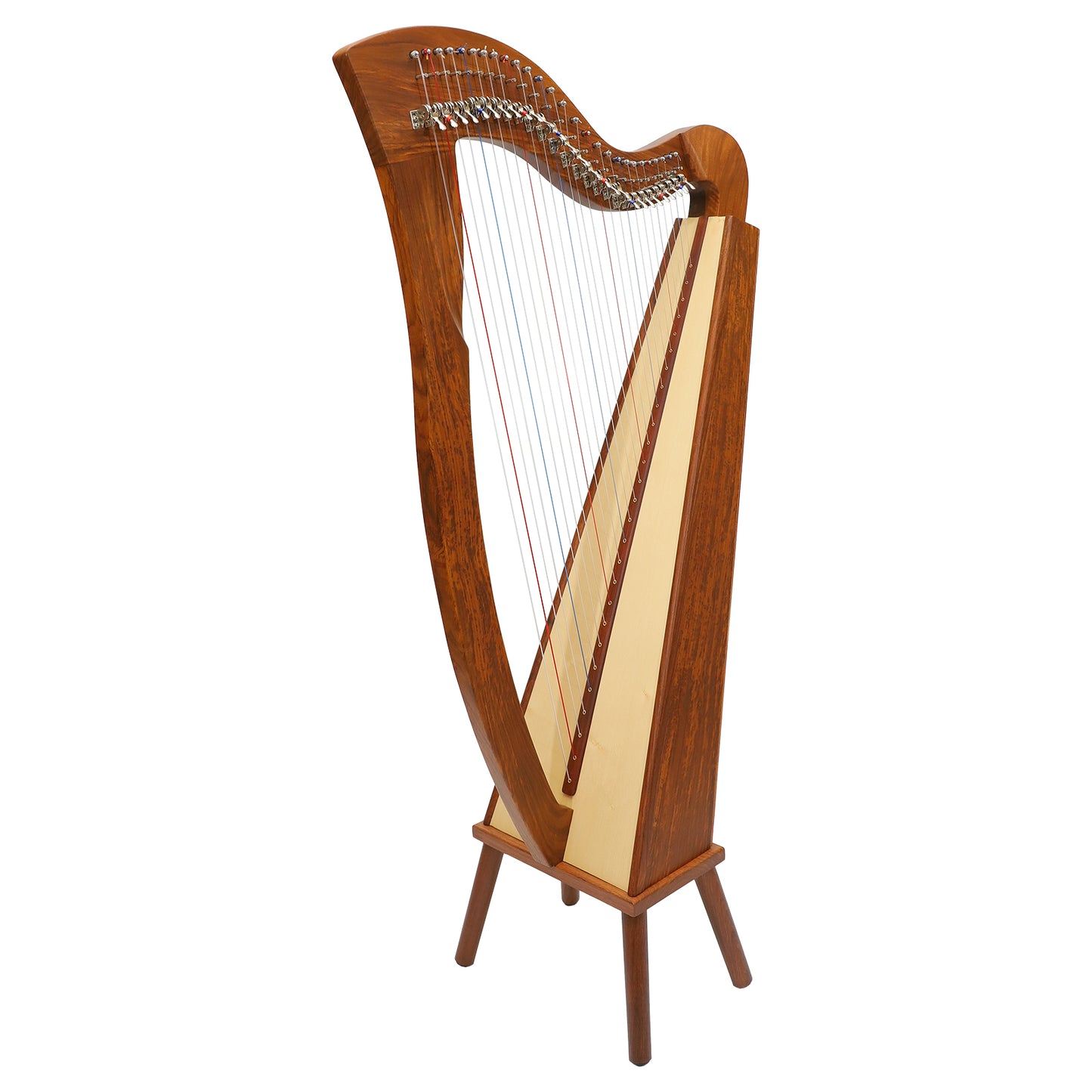 Muzikkon McHugh Harp 27 Strings Rosewood Square Back