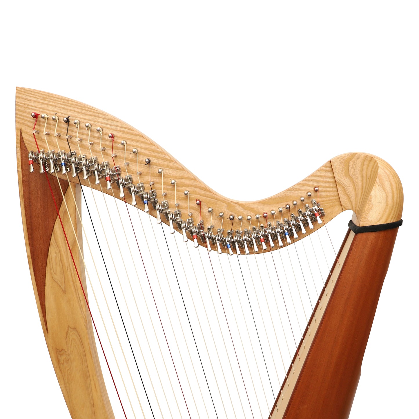Muzikkon McHugh Atlas Harfe, 29 Saiten Roundback Eschenholz und Mahagoni